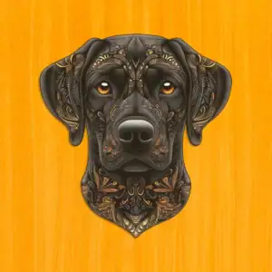 Wierny labrador - Drewniane puzzle 2