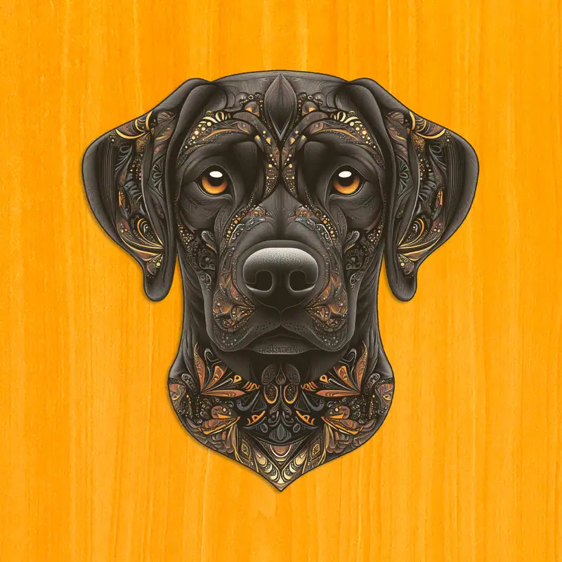 Wierny labrador - Drewniane puzzle 2 Wierny labrador - Drewniane puzzle 2