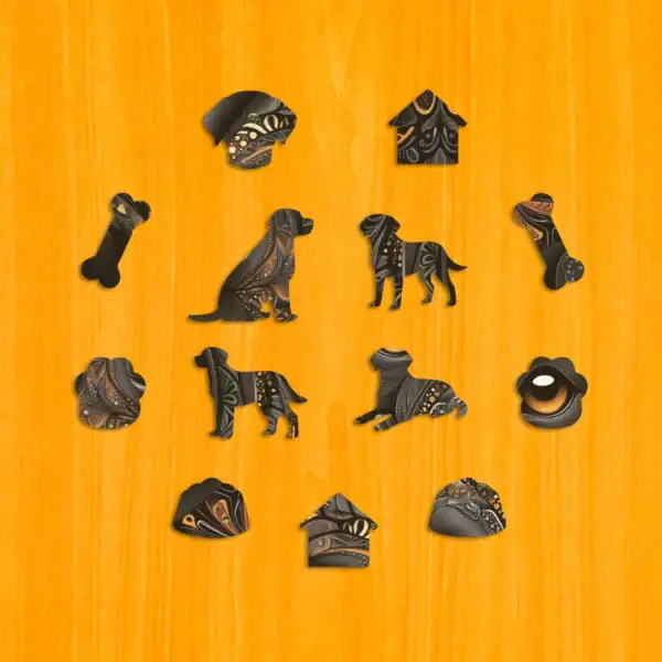 Wierny labrador - Drewniane puzzle 3
